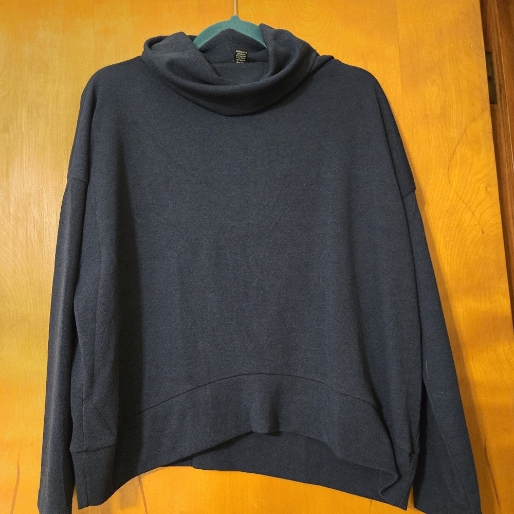 Clara Sun Woo Blue Knit Turtleneck Size L